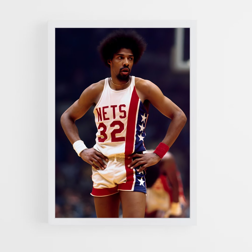 Poster Dr. J en Action – affiche Basketball (vue 3)